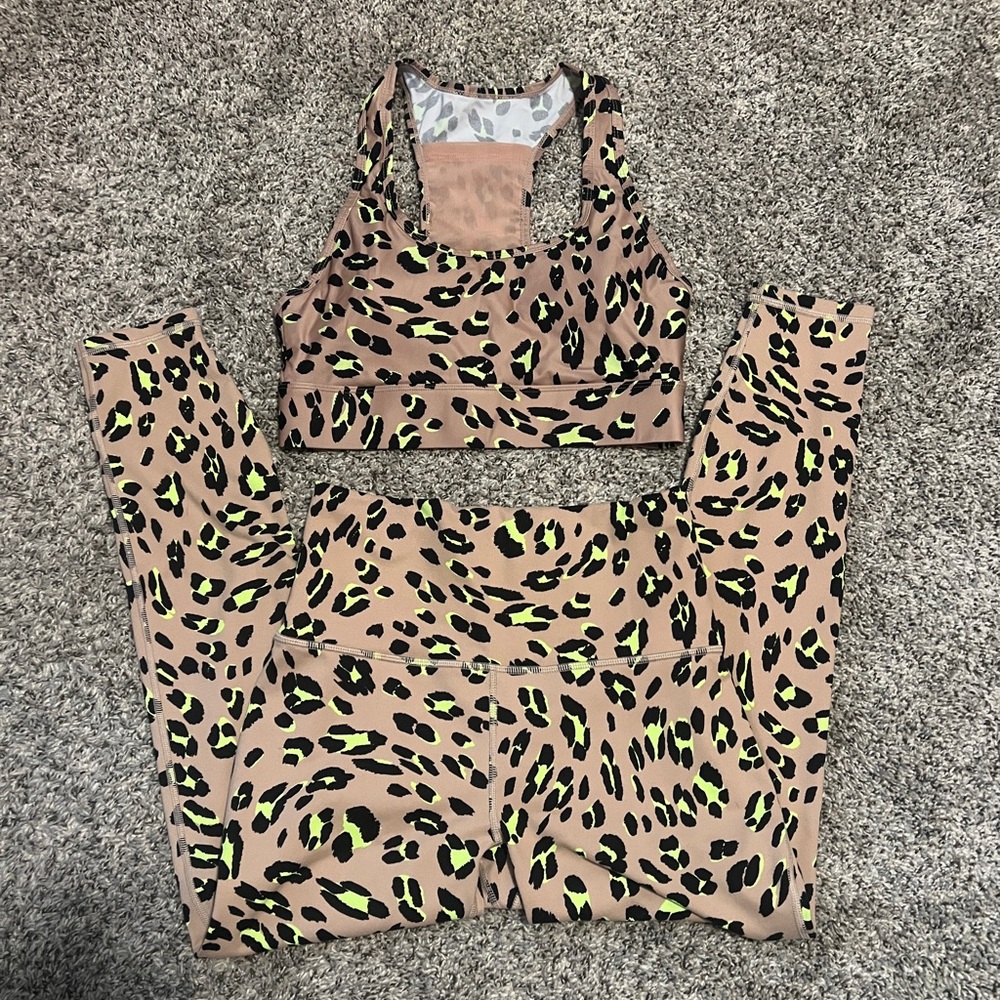 Fabletics Leopard Print Set - image 1